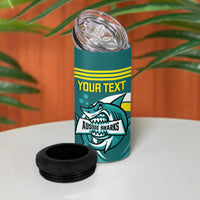 Personalised Australia Water Polo 2024 4 in 1 Can Cooler Tumbler Aussie Shark Sporty Version