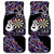 Personalised New Zealand Darts Car Mats Ngutukaka Manaia Taniko Luxury Purple - Polynesian Pride