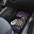 Personalised New Zealand Darts Car Mats Ngutukaka Manaia Taniko Luxury Purple - Polynesian Pride