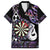 Personalised New Zealand Darts Hawaiian Shirt Ngutukaka Manaia Taniko Luxury Purple - Polynesian Pride