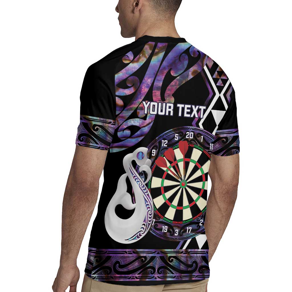 Personalised New Zealand Darts Rugby Jersey Ngutukaka Manaia Taniko Luxury Purple - Polynesian Pride