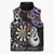 Personalised New Zealand Darts Sleeveless Puffer Jacket Ngutukaka Manaia Taniko Luxury Purple - Polynesian Pride