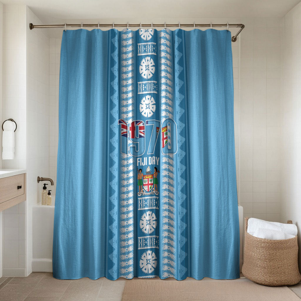 Fiji Day 1970 Bathroom Set For Fiji Ever Fiji Tapa Pattern Blue