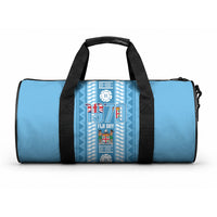 Fiji Day 1970 Duffle Bag For Fiji Ever Fiji Tapa Pattern Blue