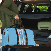 Fiji Day 1970 Travel Bag For Fiji Ever Fiji Tapa Pattern Blue