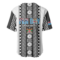 Fiji Day 1970 Baseball Jersey For Fiji Ever Fiji Tapa Pattern White