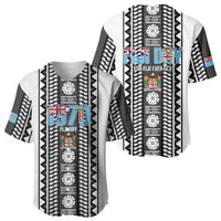 Fiji Day 1970 Baseball Jersey For Fiji Ever Fiji Tapa Pattern White