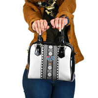 Fiji Day 1970 Shoulder Handbag For Fiji Ever Fiji Tapa Pattern White