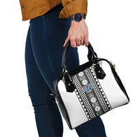 Fiji Day 1970 Shoulder Handbag For Fiji Ever Fiji Tapa Pattern White