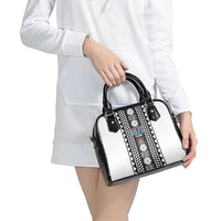Fiji Day 1970 Shoulder Handbag For Fiji Ever Fiji Tapa Pattern White
