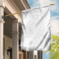 Tonga White Sunday Garden Flag Fakame Tongan Ngatu Turtle