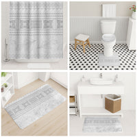 Samoa White Sunday Bathroom Set Lotu Tamaiti Samoan Siapo Teuila Flowers