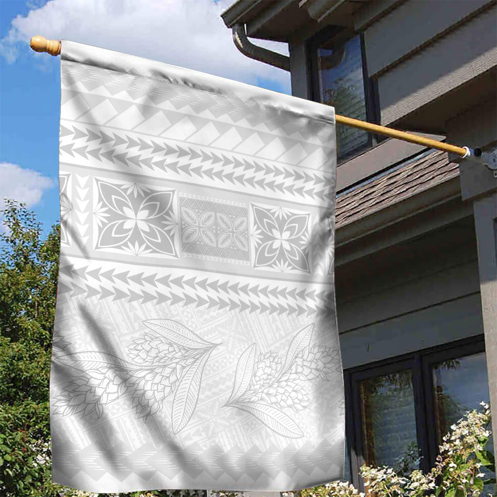 Samoa White Sunday Garden Flag Lotu Tamaiti Samoan Siapo Teuila Flowers