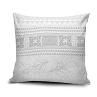 Samoa White Sunday Pillow Cover Lotu Tamaiti Samoan Siapo Teuila Flowers