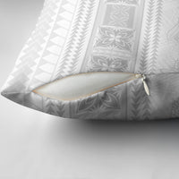 Samoa White Sunday Pillow Cover Lotu Tamaiti Samoan Siapo Teuila Flowers