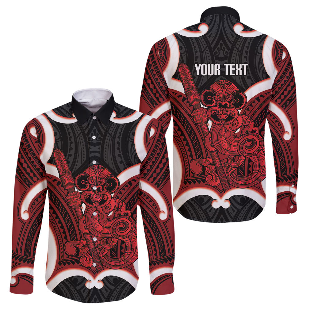 Whero Aotearoa Atua Tumatauenga Personalised Family Matching Short Sleeve Bodycon Dress and Hawaiian Shirt Maori God Of War Tiki With Taiaha