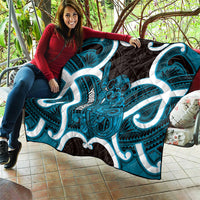 Kikorangi Aotearoa Atua Tumatauenga Personalised Quilt Maori God Of War Tiki With Taiaha