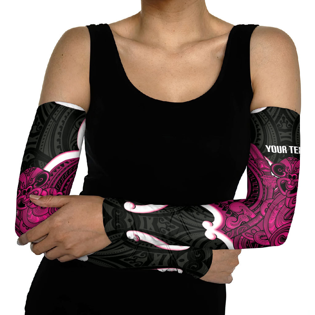 Mawhero Aotearoa Atua Tumatauenga Personalised Arm Sleeves Maori God Of War Tiki With Taiaha