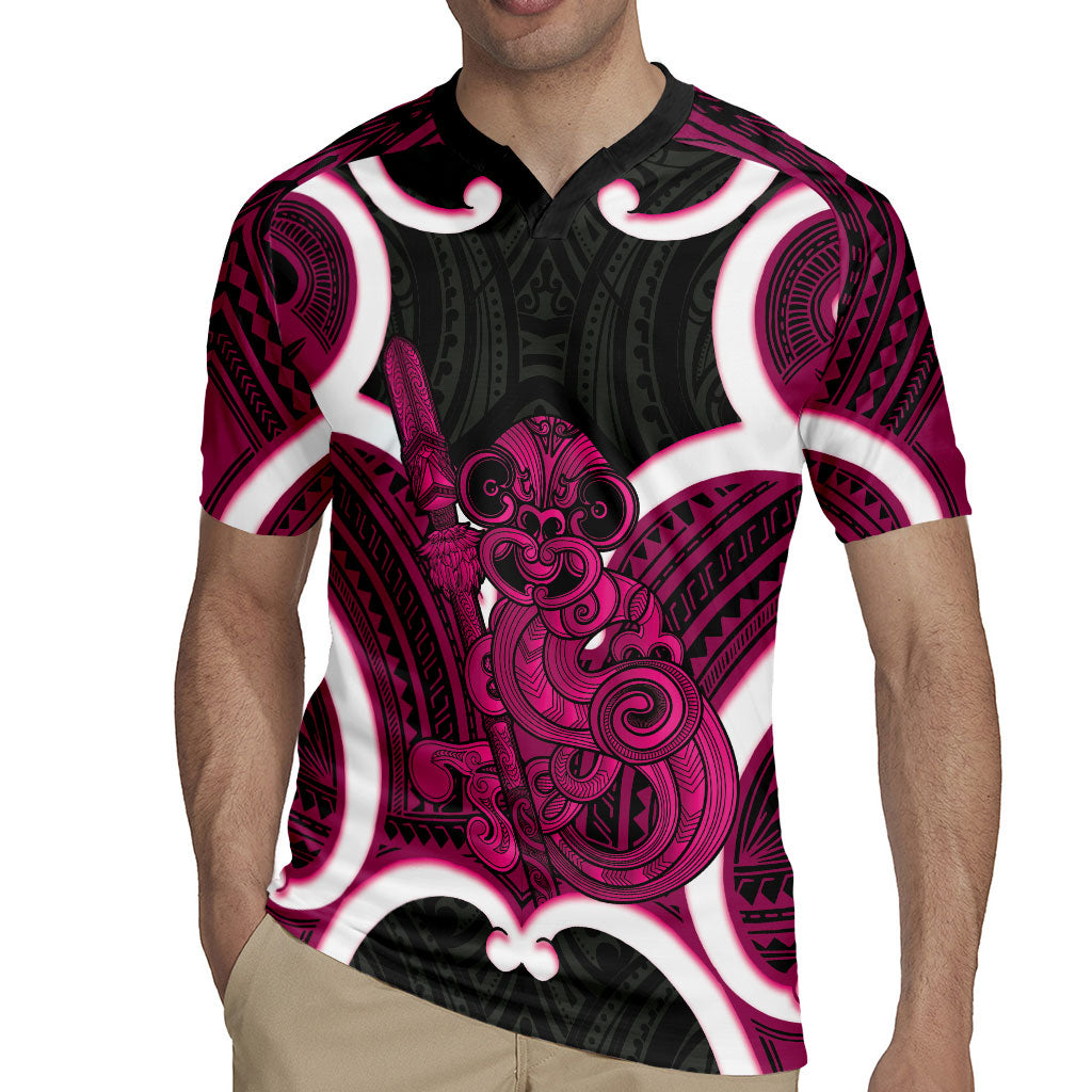 Mawhero Aotearoa Atua Tumatauenga Personalised Rugby Jersey Maori God Of War Tiki With Taiaha