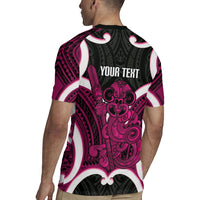 Mawhero Aotearoa Atua Tumatauenga Personalised Rugby Jersey Maori God Of War Tiki With Taiaha