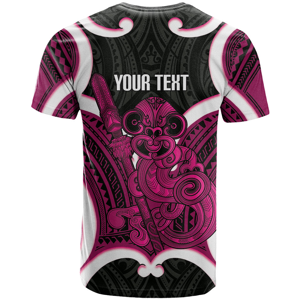 Mawhero Aotearoa Atua Tumatauenga Personalised T Shirt Maori God Of War Tiki With Taiaha