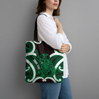 Kakariki Aotearoa Atua Tumatauenga Personalised Tote Bag Maori God Of War Tiki With Taiaha LT14 - Polynesian Pride