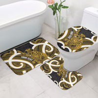 Kowhai Aotearoa Atua Tumatauenga Personalised Bathroom Set Maori God Of War Tiki With Taiaha LT14 - Polynesian Pride