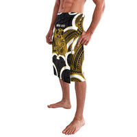 Kowhai Aotearoa Atua Tumatauenga Personalised Lavalava Maori God Of War Tiki With Taiaha LT14 - Polynesian Pride