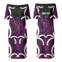 Waiporoporo Aotearoa Atua Tumatauenga Personalised Couples Matching Puletasi and Hawaiian Shirt Maori God Of War Tiki With Taiaha LT14 - Polynesian Pride