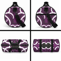 Waiporoporo Aotearoa Atua Tumatauenga Personalised Duffle Bag Maori God Of War Tiki With Taiaha