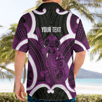 Waiporoporo Aotearoa Atua Tumatauenga Personalised Hawaiian Shirt Maori God Of War Tiki With Taiaha LT14 - Polynesian Pride