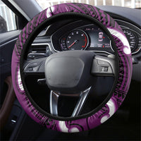 Waiporoporo Aotearoa Atua Tumatauenga Steering Wheel Cover Maori God Of War Tiki With Taiaha LT14 - Polynesian Pride