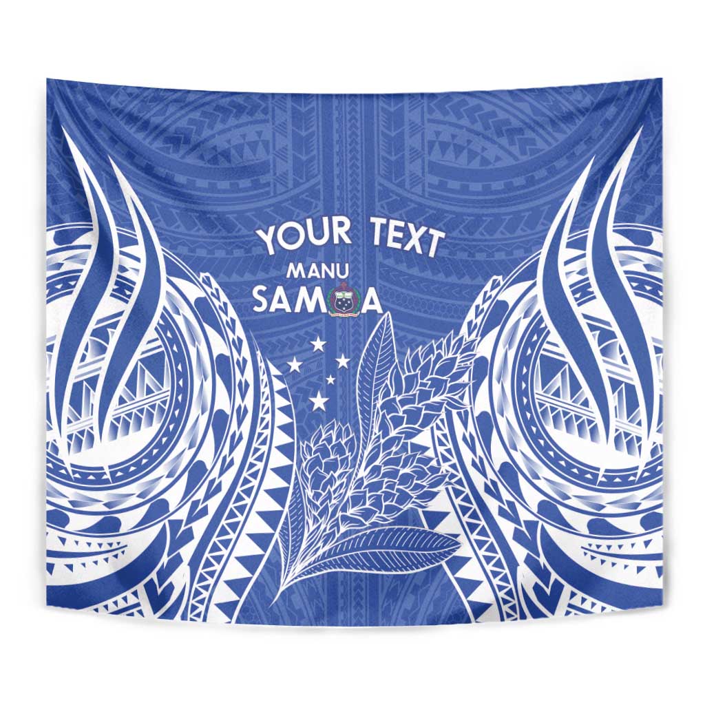 Custom Manu Samoa Rugby 2024 Tapestry Go Champions Samoan Tattoo