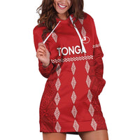 Custom Tonga Rugby 2024 Hoodie Dress Go Champions Ikale Tahi Ngatu Pattern