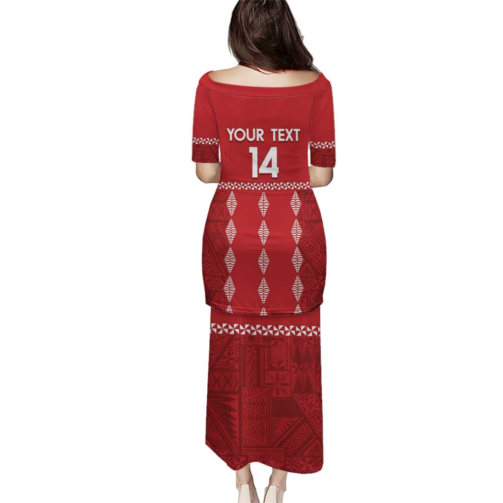 Custom Tonga Rugby 2024 Puletasi Go Champions Ikale Tahi Ngatu Pattern