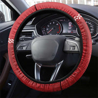 Tonga Rugby 2024 Steering Wheel Cover Go Champions Ikale Tahi Ngatu Pattern
