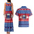Personalised Samoa Christmas Couples Matching Tank Maxi Dress and Hawaiian Shirt Samoan Coat Of Arms Manuia Le Kirisimas LT14 - Polynesian Pride