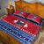 Personalised Samoa Christmas Quilt Bed Set Samoan Coat Of Arms Manuia Le Kirisimas LT14 - Polynesian Pride