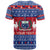 Personalised Samoa Christmas T Shirt Samoan Coat Of Arms Manuia Le Kirisimas LT14 - Polynesian Pride