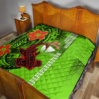 Personalised Hawaii Christmas Quilt Mele Kalikimaka Kakau Polynesian Shark Tattoo LT14 - Polynesian Pride