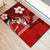 Personalised Hawaii Christmas Rubber Doormat Mele Kalikimaka Surfing Santa Claus LT14 - Polynesian Pride