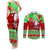Personalised Hawaii Christmas Couples Matching Tank Maxi Dress and Long Sleeve Button Shirts Mele Kalikimaka Hawaiian Santa Tropical Vibes LT14 Red - Polynesian Pride