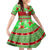 Personalised Hawaii Christmas Kid Short Sleeve Dress Mele Kalikimaka Hawaiian Santa Tropical Vibes LT14 KID Red - Polynesian Pride