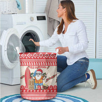 Hawaii Christmas Six Seven Laundry Basket Mele Kalikimaka Funny Santa 67 Gen Alpha Slang - Polynesian Pride