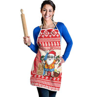 Hawaii Christmas Six Seven Apron Mele Kalikimaka Funny Santa 67 Gen Alpha Slang - Polynesian Pride