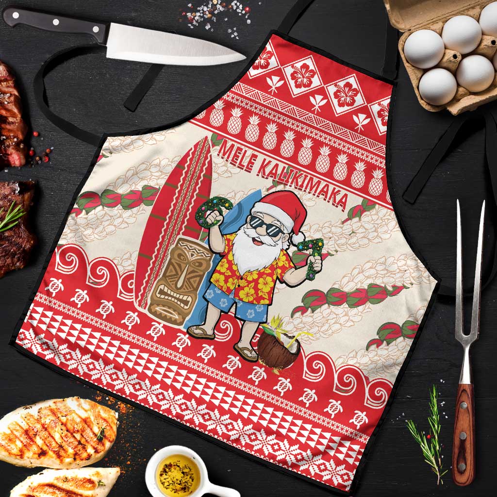 Hawaii Christmas Six Seven Apron Mele Kalikimaka Funny Santa 67 Gen Alpha Slang - Polynesian Pride