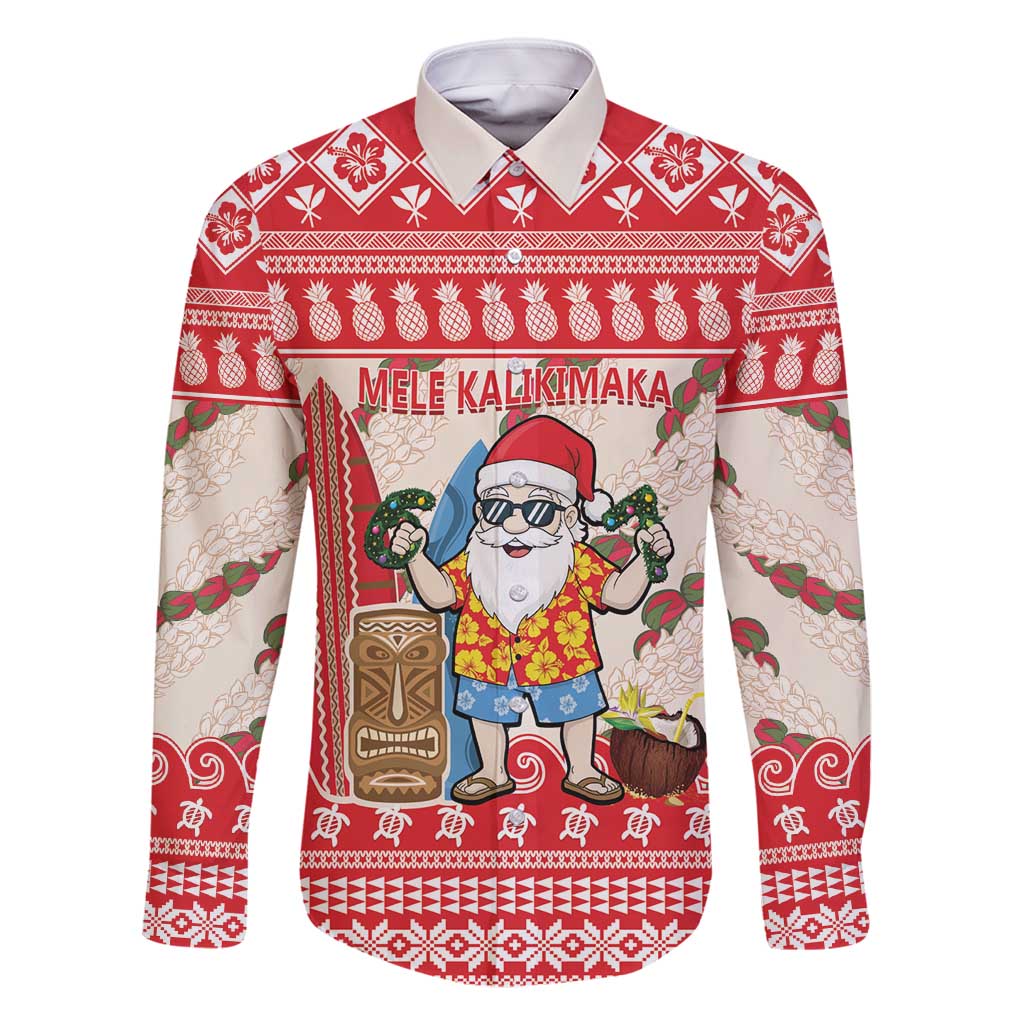 Hawaii Christmas Six Seven Family Matching Off Shoulder Maxi Dress and Hawaiian Shirt Mele Kalikimaka Funny Santa 67 Gen Alpha Slang - Polynesian Pride