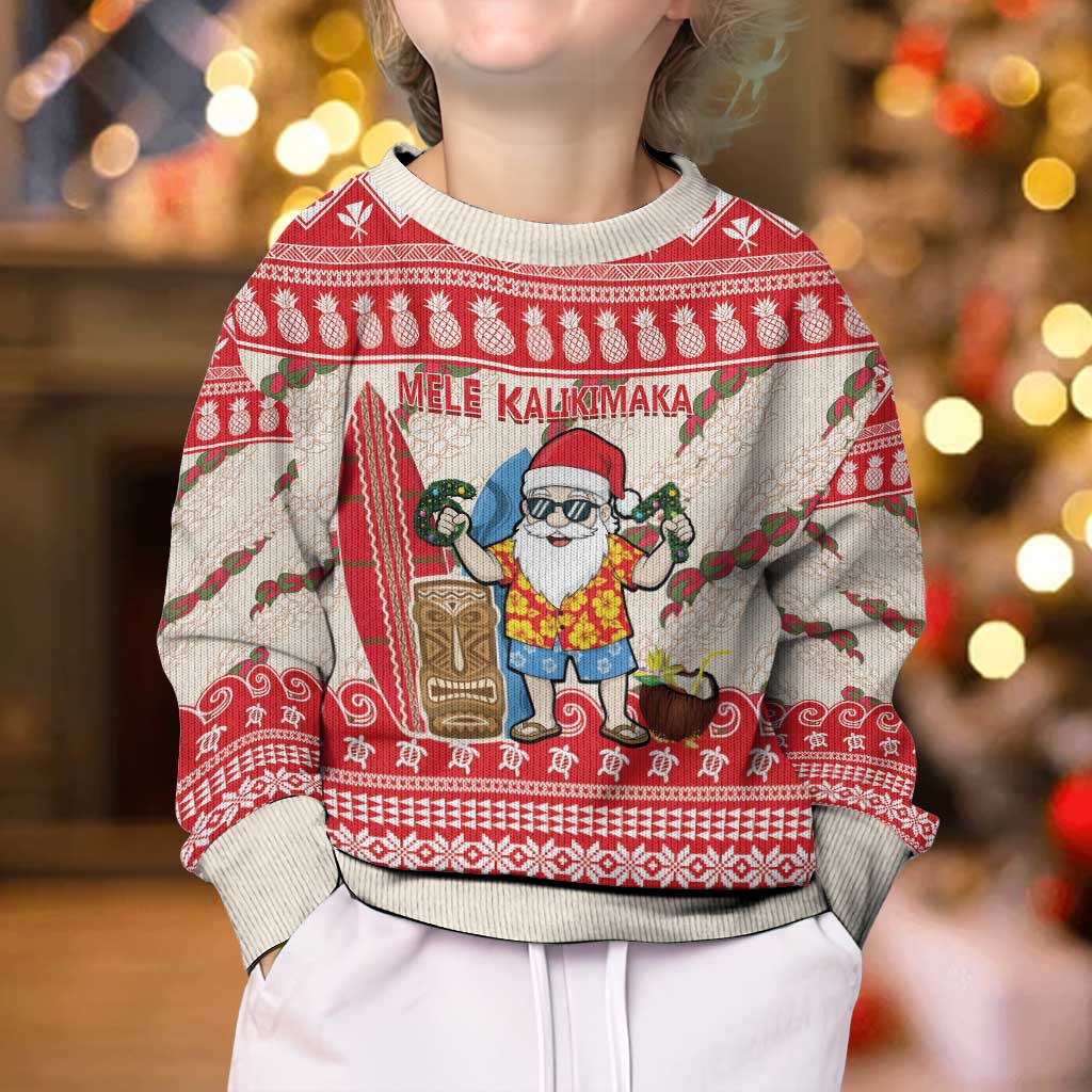Hawaii Christmas Six Seven Kid Ugly Christmas Sweater Mele Kalikimaka Funny Santa 67 Gen Alpha Slang - Polynesian Pride
