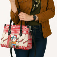 Hawaii Christmas Six Seven Leather Bag Mele Kalikimaka Funny Santa 67 Gen Alpha Slang - Polynesian Pride