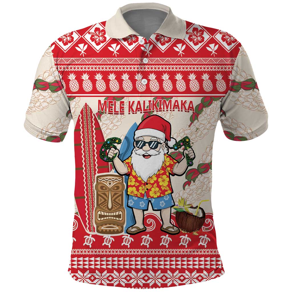 Hawaii Christmas Six Seven Polo Shirt Mele Kalikimaka Funny Santa 67 Gen Alpha Slang - Polynesian Pride